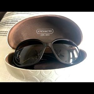 Coach Sunglasses (brown/earth tone circles)